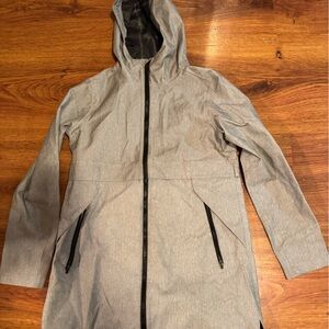 Mondetta Men's Light Gray Hooded Raincoat